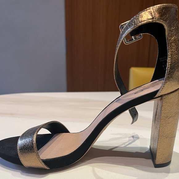Shoes Gold Heel Sandals Poshmark